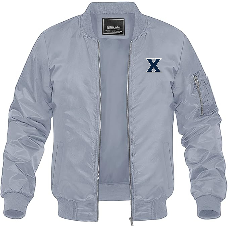 Men's Xavier Musketeers Lightweight Bomber Jacket Windbreaker Softshell Varsity Jacket Coat